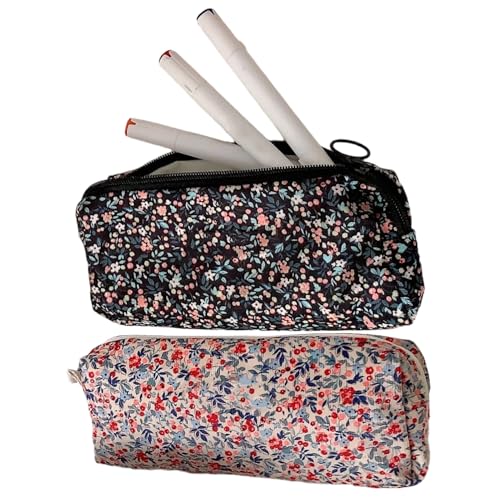 Nixiara Cord Hülle | Stiftetui Ästhetische Tasche - Organizer Tasche Mit 3D Blumenstickerei Für Kinder Jugendliche Schule College Frauen Mädchen Makeup von Nixiara