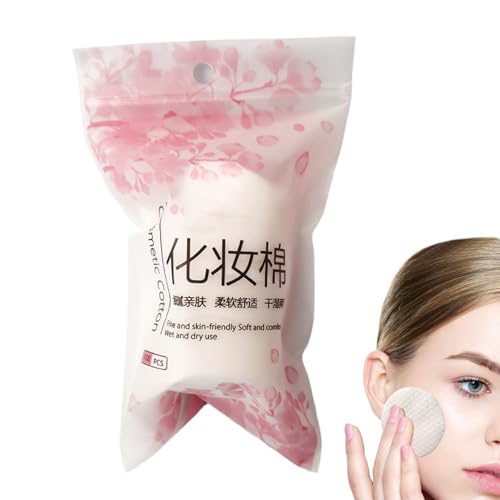 Nixiara Gesichts-Make-up-Entferner-Pads aus Baumwolle – Make-up-Entferner-Pads aus Baumwolle für das Gesicht – natürliche, weiche, runde waschbare Reinigungstücher, hautfreundlich, für zu Hause von Nixiara
