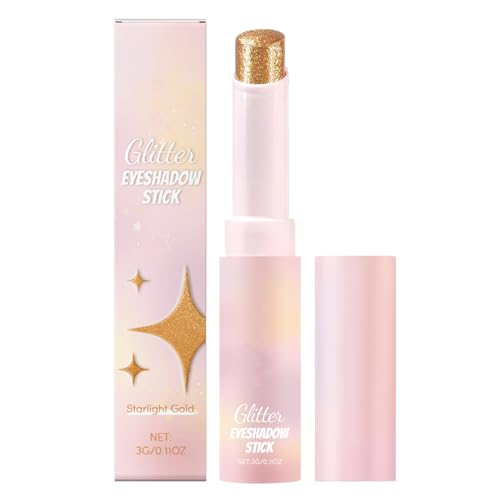 Nixiara Make-up Lidschatten Glitzer Stift,Augen Aufheller Stift Highlighter Glanz - Sanft Mischbare Kosmetik Für Empfindliche Haut Trockene Haut von Nixiara