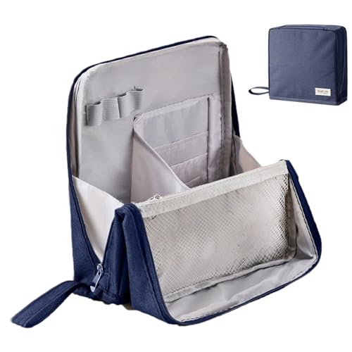 Nixiara Reise Make-up Tasche | Steh Kosmetiktasche Mit Großem Fassungsvermögen Kosmetik- Und Stifteetui,wasserdichte Aufbewahrung Mit Fächern Für Toilettenartikel Und Schreibwaren Nixiara Reise Make-up Tasche | Steh Kosmetiktasche Mit Großem Fassungsvermögen Kosmetik- Und Stifteetui,wasserdichte Aufbewahrung Mit Fächern Für Toilettenartikel Und Schreibwaren von Nixiara