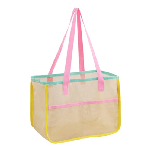 Reisetasche aus Netzstoff – großer -Organizer, Sand-Aufbewahrungstasche | Container-Konfiguration mit Tragehalterung, leichtes Verpackungssystem für Frauen, V-Lebensmittelgeschäfte von Nixiara