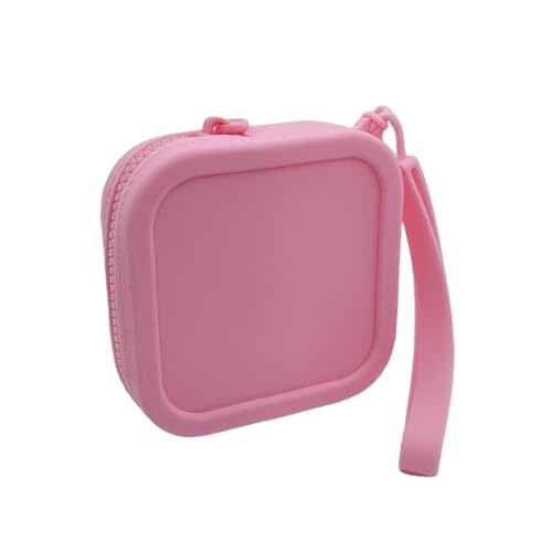 Silikonmünze Geldbörse - Square Kopfhörerspeicherbeutel Mit Reißverschluss, Gebrauchsgebrauch Frauen Organisator | Tragbare Mädchen Kosmetiktaschen Brieftasche Für Münzen Karten Reiseschule Büro Tägli von Nixiara