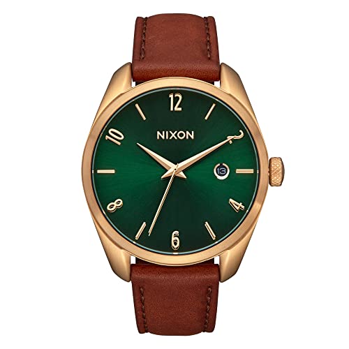 Nixon Damen Analog Japanisches Miyota-Quarzuhrwerk mit DREI Zeigern und Datumsanzeige Uhr mit Leder Armband A1343-2691-00 von Nixon