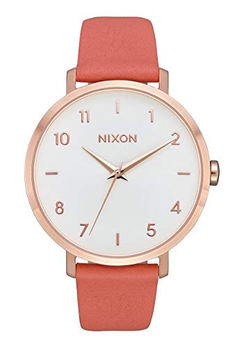Nixon Damen Analog Quarz Uhr mit Leder Armband A1091-3028-00 von Nixon
