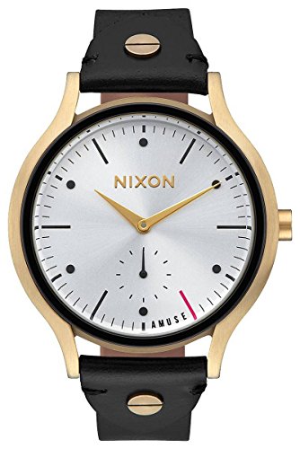 Nixon Damen Analog Quarz Uhr mit Leder Armband A995-2498-00 von Nixon