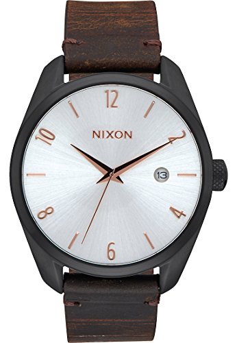 Nixon Damen-Armbanduhr Analog Quarz One Size, braun, silber von Nixon