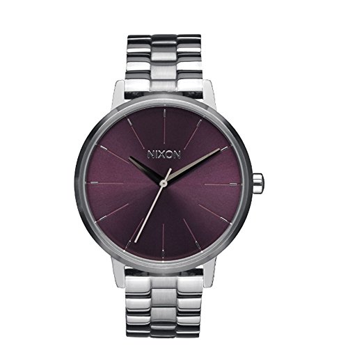 Nixon Damen-Armbanduhr Kensington Plum Analog Quarz Edelstahl A0992157-00 von Nixon