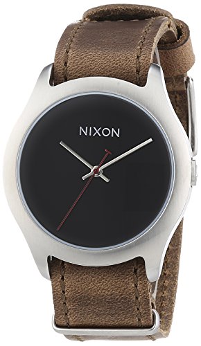 Nixon Damen-Armbanduhr Mod Leather Brown Analog Quarz Leder A428400-00 von Nixon