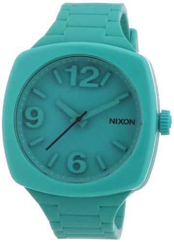 Nixon Damen-Armbanduhr The Dial Teal Analog Quarz Silikon A265314-00 von Nixon
