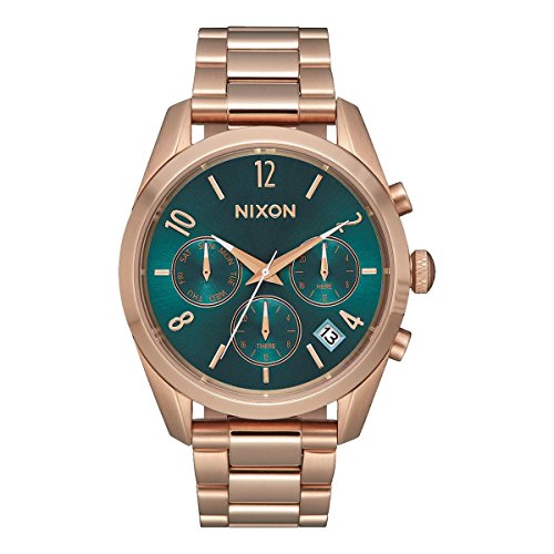 Nixon Damen Chronograph Quarz Uhr mit Edelstahl Armband A949-2806-00 von Nixon