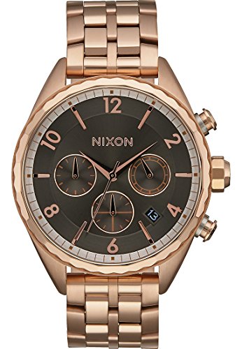 Nixon Damen Chronograph Quarz Uhr mit Edelstahl Armband A993-2046-00 von Nixon