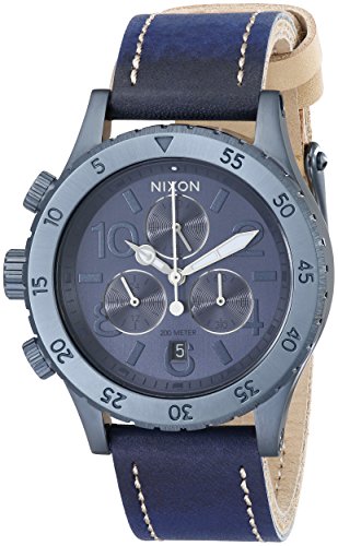 Nixon Damen Chronograph Quarz Uhr mit Leder Armband A5041930-00 von Nixon