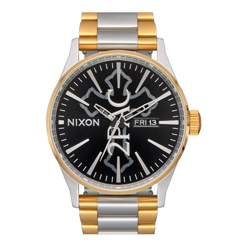 Nixon Herren Analog Japanisches Quarzwerk Uhr mit Edelstahl Armband A1379-5196-00 von Nixon