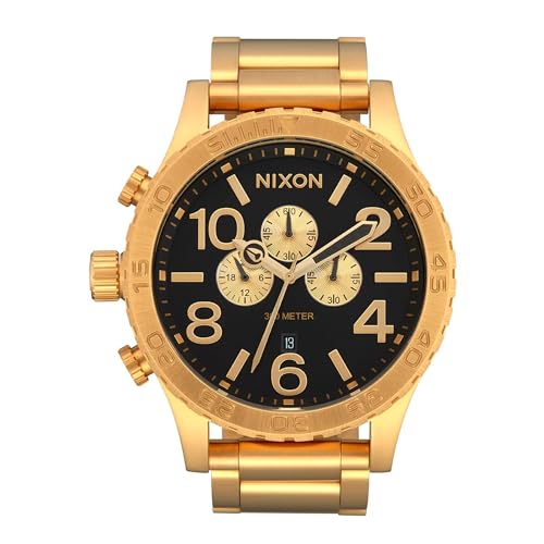 Nixon Herren Analog Japanisches Quarzwerk Uhr mit Edelstahl Armband A1389-510-00 von Nixon