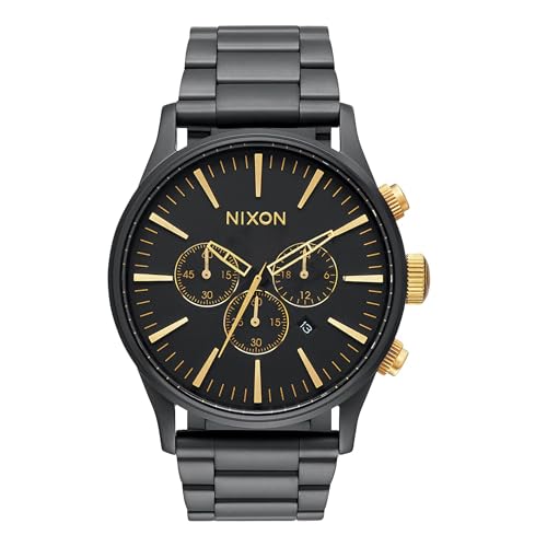 Nixon Herren Analog Japanisches Quarzwerk Uhr mit Edelstahl Armband A1390-1041-00 von Nixon