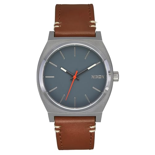 Nixon Herren Analog Japanisches Quarzwerk Uhr mit Leder Armband A1373-5195-00 von Nixon