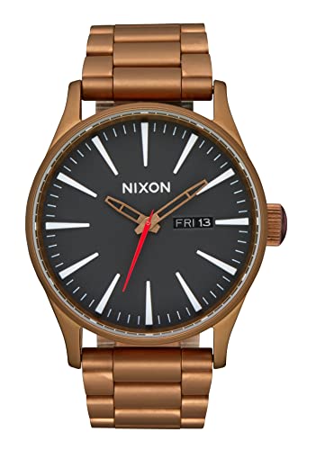 Nixon Herren Analog Quarz Uhr mit Edelstahl Armband A356-5145-00 von Nixon