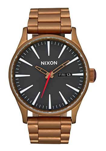 Nixon Unisex-Erwachsene Analog Quarz Uhr mit Edelstahl Armband A356-5145-00 von Nixon
