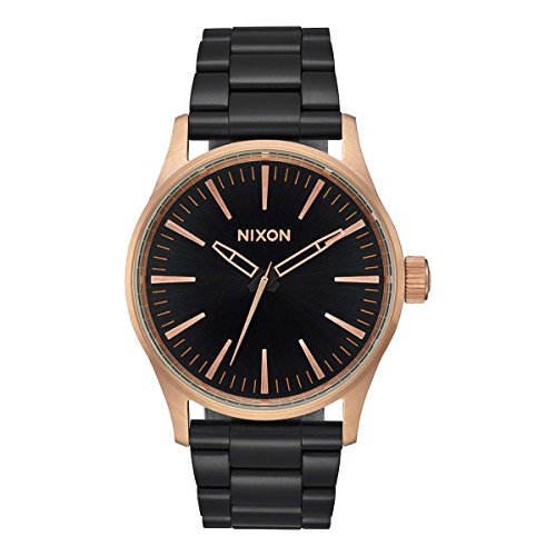 Nixon Herren Analog Quarz Uhr mit Edelstahl Armband A4502481-00 von Nixon