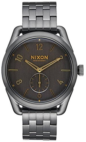 Nixon Herren Analog Quarz Uhr mit Edelstahl Armband A950-2211-00 von Nixon