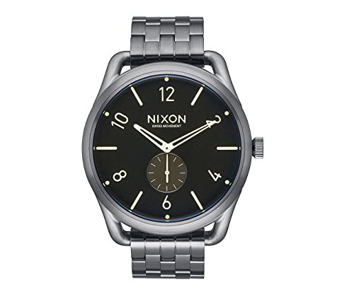 Nixon Herren Analog Quarz Uhr mit Edelstahl Armband A951-1418-00 von Nixon