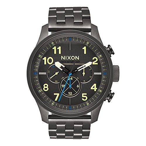 Nixon Herren Analog Quarz Uhr mit Edelstahl beschichtet Armband A10811418-00 von Nixon