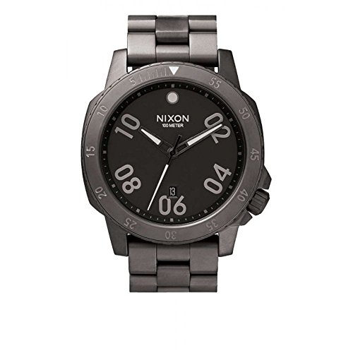 Nixon Herren Analog Quarz Uhr mit Edelstahl beschichtet Armband A506632-00 von Nixon