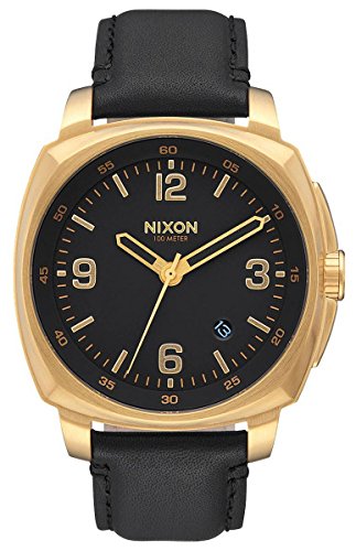 Nixon Herren Analog Quarz Uhr mit Leder Armband A1077513-00 von Nixon