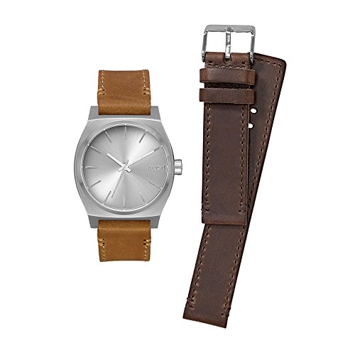 Nixon Herren Analog Quarz Uhr mit Leder Armband A1137-2872-00 von Nixon