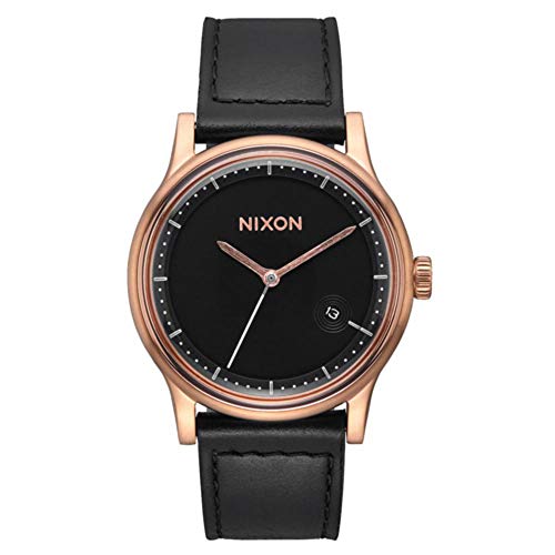 Nixon Herren Analog Quarz Uhr mit Leder Armband A1161-1098-00 von Nixon