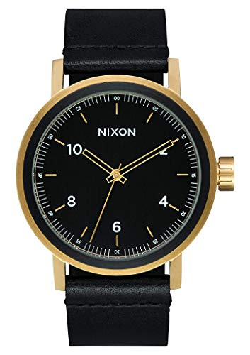 Nixon Herren Analog Quarz Uhr mit Leder Armband A1194-1031-00 von Nixon