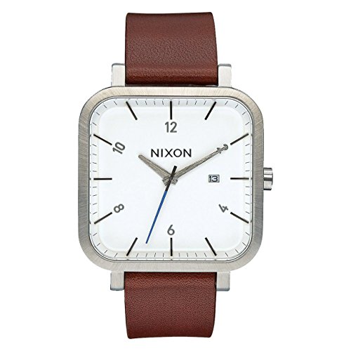 Nixon Herren Analog Quarz Uhr mit Leder Armband A939-2168-00 von Nixon