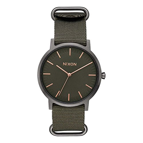 Nixon Herren Analog Quarz Uhr mit Nylon Armband A10592441-00 von Nixon