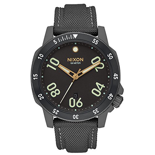 Nixon Herren Analog Quarz Uhr mit Nylon Armband A9421418-00 von Nixon