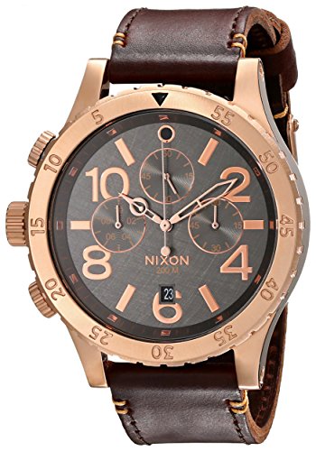 Nixon Herren-Armbanduhr 48-20 Chrono Chronograph Quarz Leder A3632001-00 von Nixon