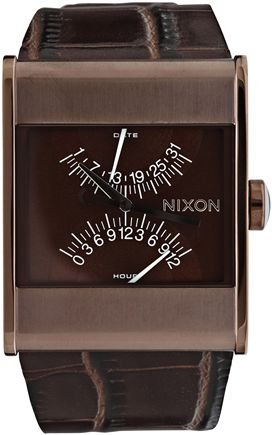 Nixon Herren-Armbanduhr Analog Leder A039716-00 von Nixon