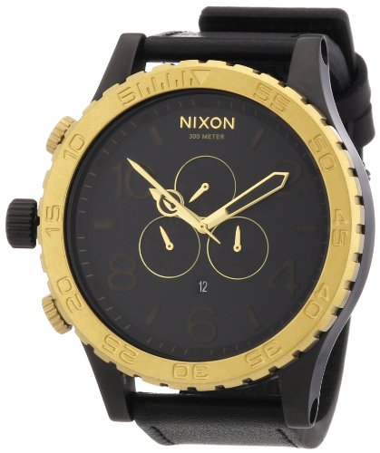 Nixon Herren-Armbanduhr Chronograph Leder A1241036-00 von Nixon