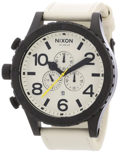 Nixon Herren-Armbanduhr Chronograph Leder A124631-00 von Nixon