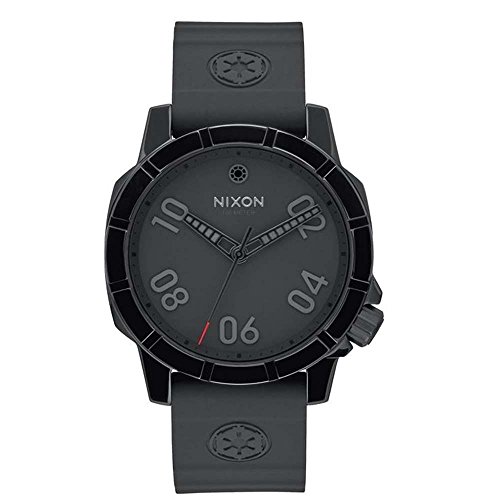 Nixon Herren-Armbanduhr Ranger 40 Imperial Pilot Black Analog Quarz Silikon A468SW2242-00 von Nixon