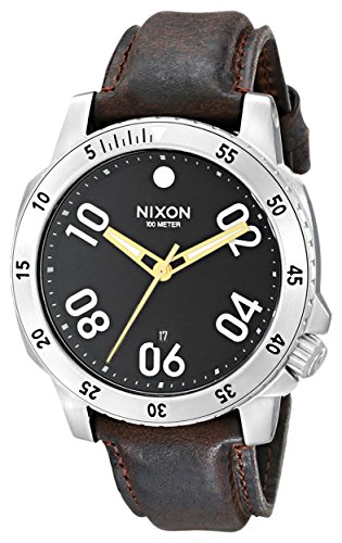 Nixon Herren-Armbanduhr Ranger Analog Quarz Leder A508019-00 von Nixon