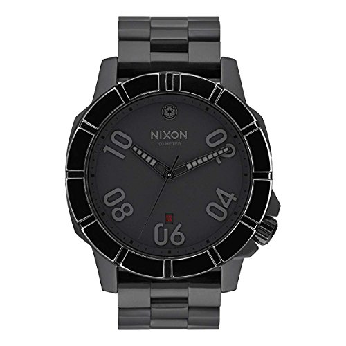 Nixon Herren-Armbanduhr Ranger Imperial Pilot Black Analog Quarz Edelstahl A506SW2242-00 von Nixon