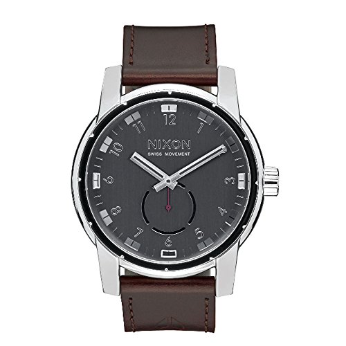 Nixon Herren-Armbanduhr The Patriot Analog Quarz Leder A938000-00 von Nixon