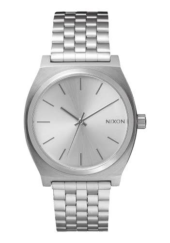 Nixon Time Teller Herrenuhr Analog Quarz mit Edelstahl Armband All Silber von Nixon