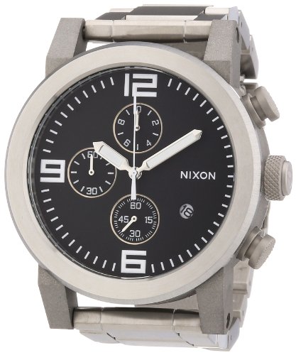 Nixon Herren-Armbanduhr XL Ride SS Chronograph Quarz Edelstahl beschichtet A347000-00 von Nixon