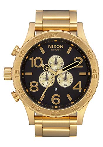 Nixon Herren Chronograph Quarz Uhr mit Edelstahl Armband A083-632-00 von Nixon