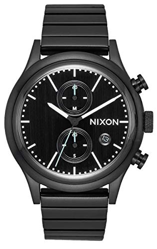 Nixon Herren Chronograph Quarz Uhr mit Edelstahl Armband A1162-2341-00 von Nixon