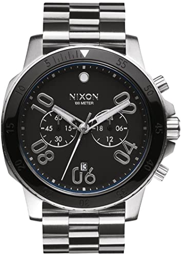 Nixon Herren Chronograph Quarz Uhr mit Edelstahl Armband A549-000-00 von Nixon
