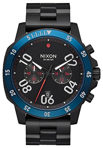 Nixon Herren Chronograph Quarz Uhr mit Edelstahl Armband A549-602-00 von Nixon