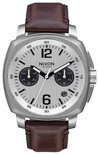 Nixon Herren Chronograph Quarz Uhr mit Leder Armband A10731113-00 von Nixon