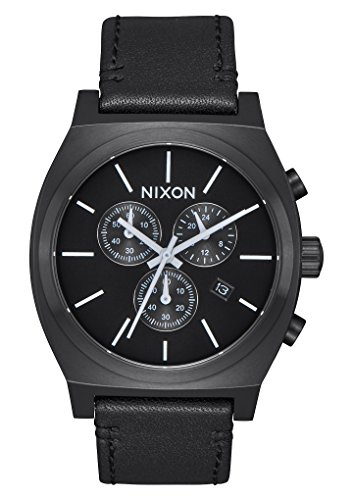 Nixon Herren Chronograph Quarz Uhr mit Leder Armband A1164-756-00 von Nixon